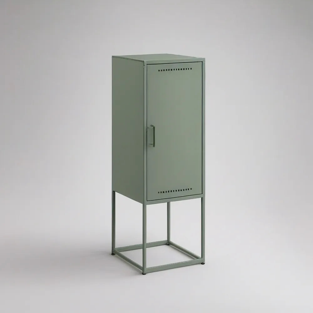 Armário Alto em Aço Verde com Porta 40 x 35 x 110 cm